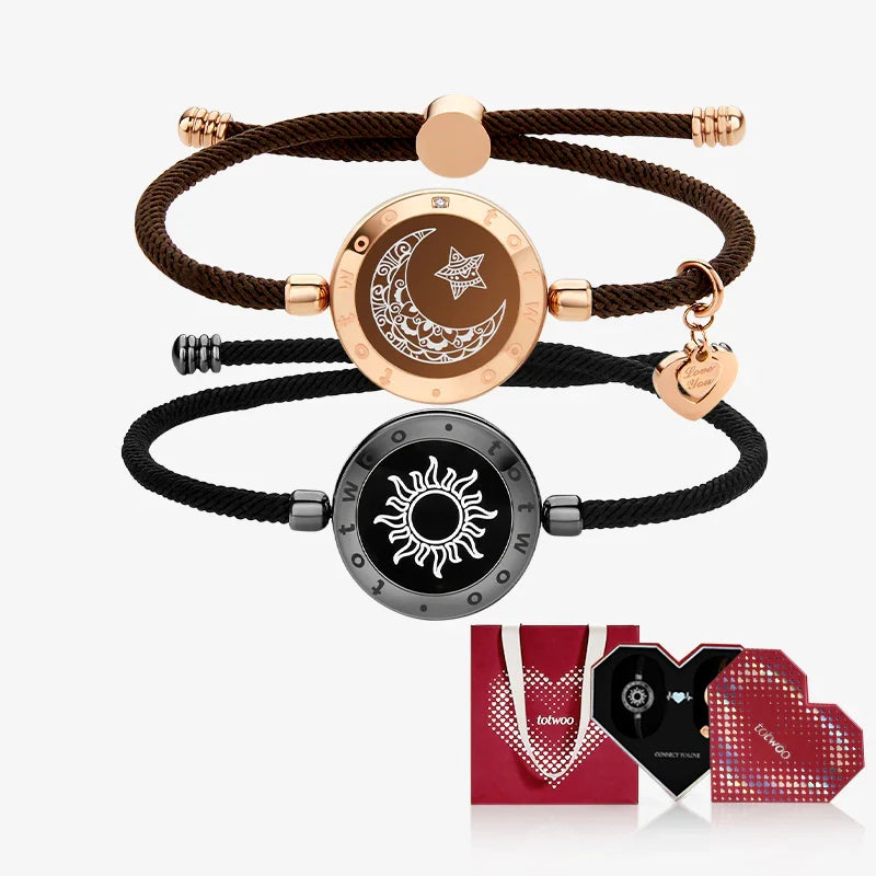 [Totwoo Signal Gift Box] Sun & Moon Touch Bracelets  (Milan Rope Edition)