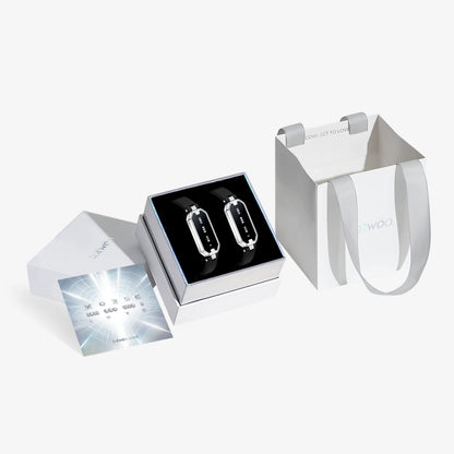 Morse Love Touch Silicone Bracelet (Black & Black)