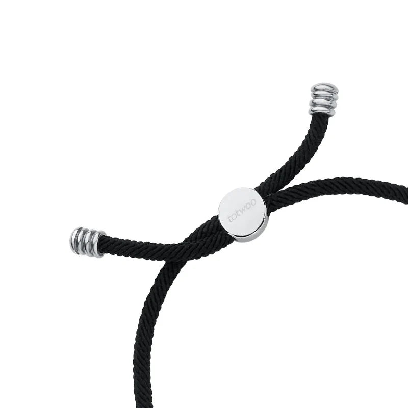 Mountain & Sea Touch Bracelets  (Milan Rope Edition — Black + Black)