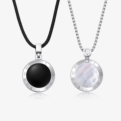 Soulmate 2.0 Touch Necklaces  (Obsidian & Mother of Pearl Edition)